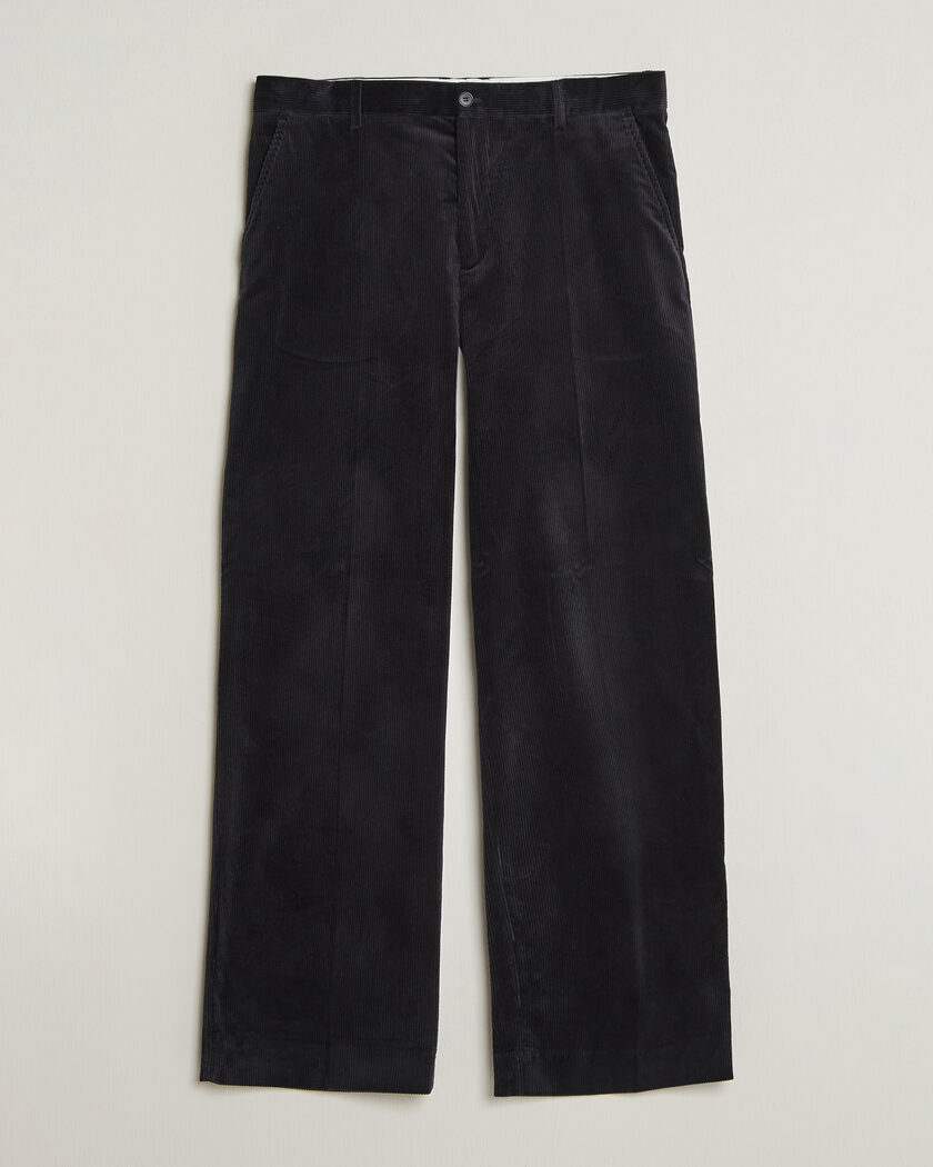 Filippa K Hector Corduroy Trousers Dark Navy – Bleu