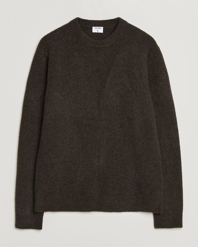 Filippa K Yak Knitted Sweater Golden Brown – Marron