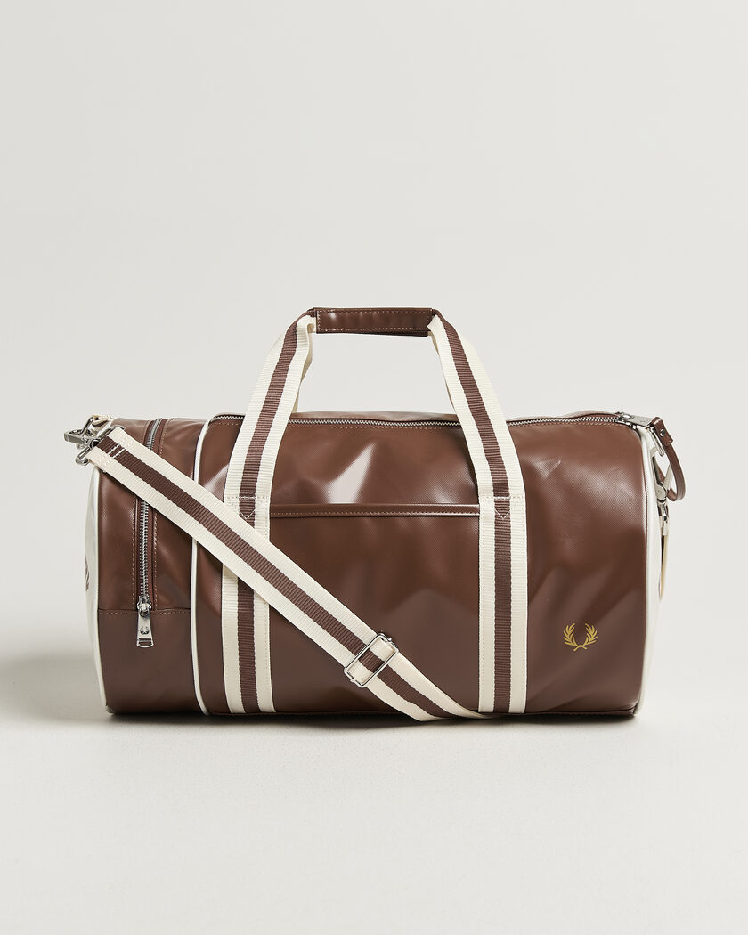Fred Perry Classic Barrel Bag Tan – Bruin