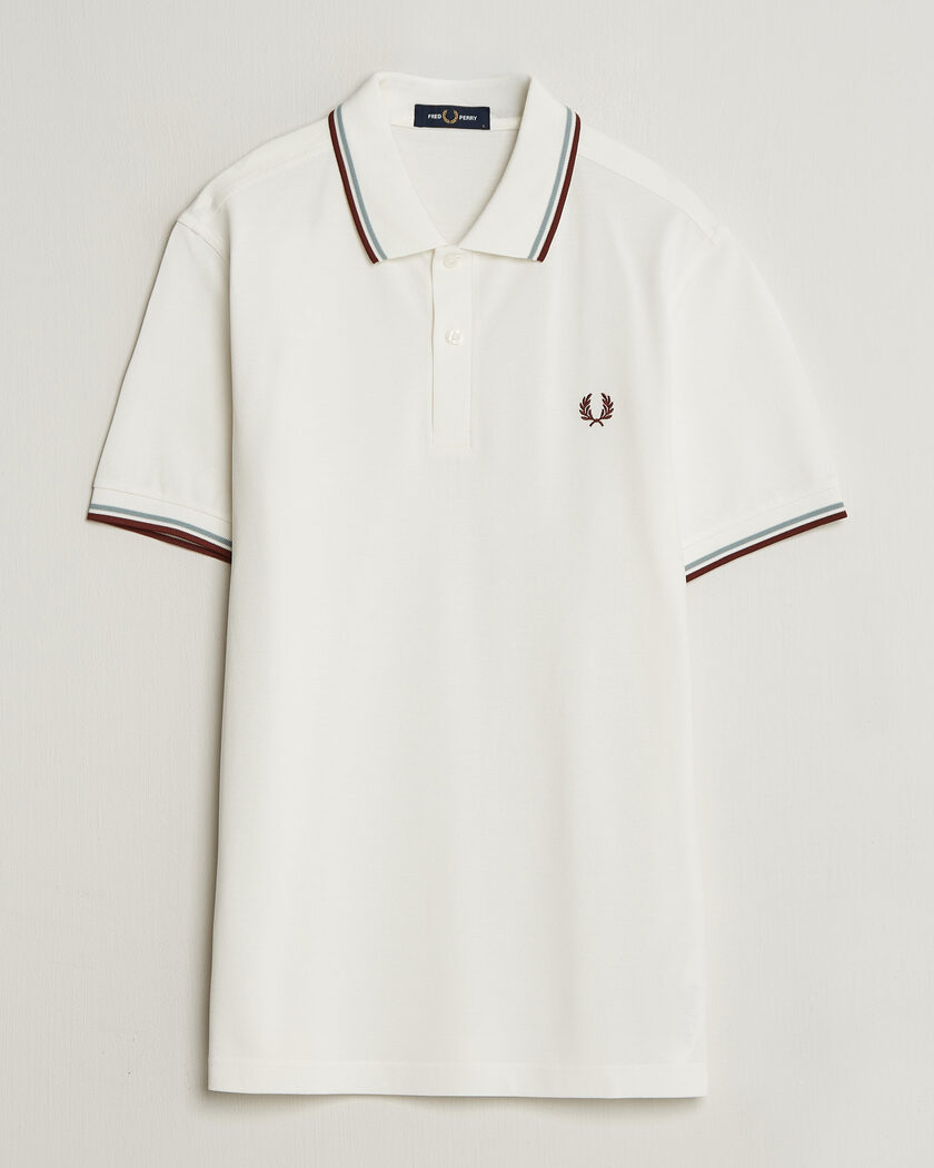 Fred Perry Twin Tipped Polo Shirt Ecru – Wit