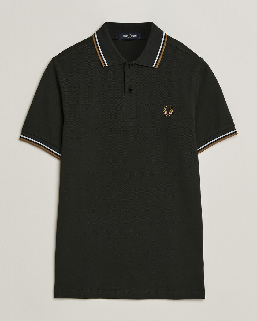 Fred Perry Twin Tipped Polo Shirt Night Green – Vert