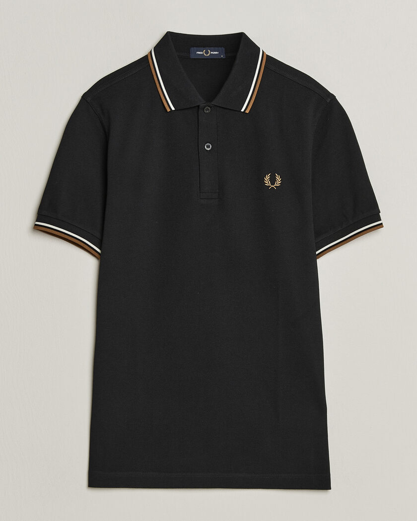 Fred Perry Twin Tipped Polo Shirt Black – Noir