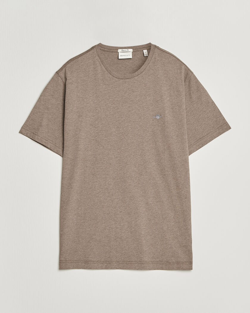 Gant The Original T-Shirt Dark Hazelnut Melange – Bruin