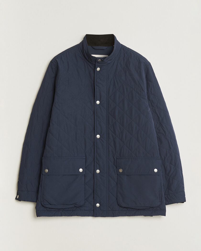 Gant Classic Quilted Mid Jacket Evening Blue – Bleu