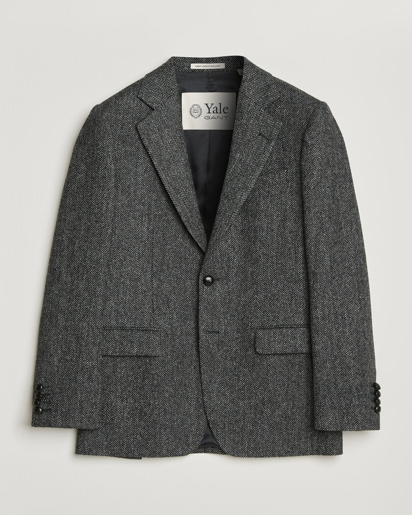 Gant YALE Tweed Blazer Black Grey – Grijs