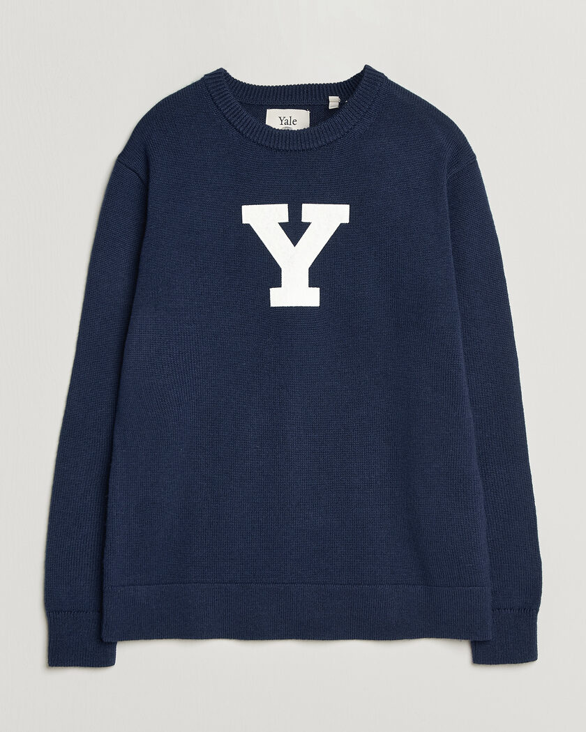 Gant YALE Merino Crew Neck Marine – Blauw