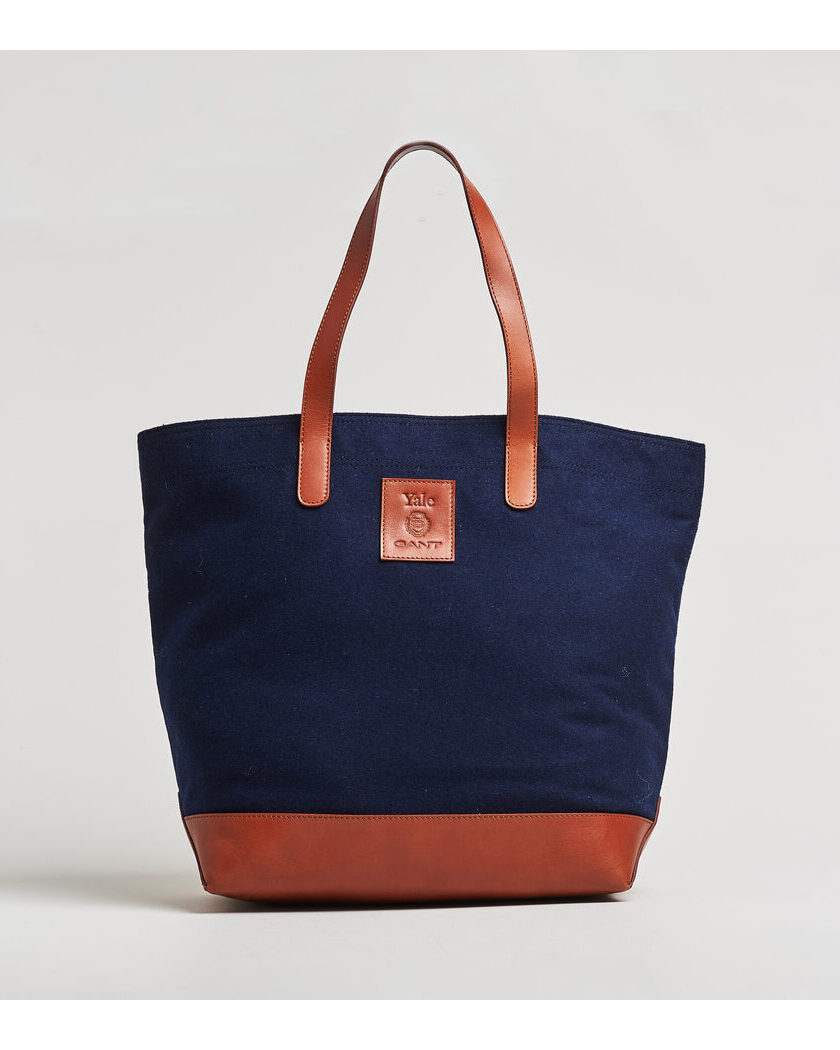 Gant YALE Melton Tote Bag Marine – Blauw