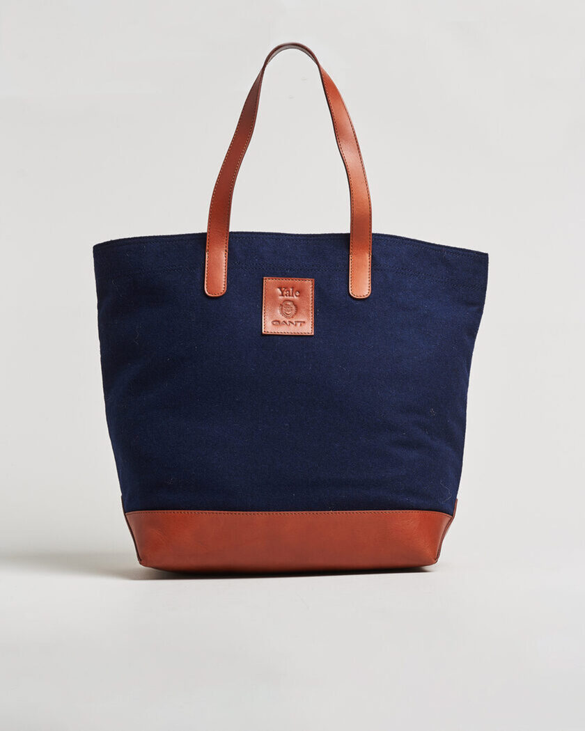 Gant YALE Melton Tote Bag Marine – Bleu