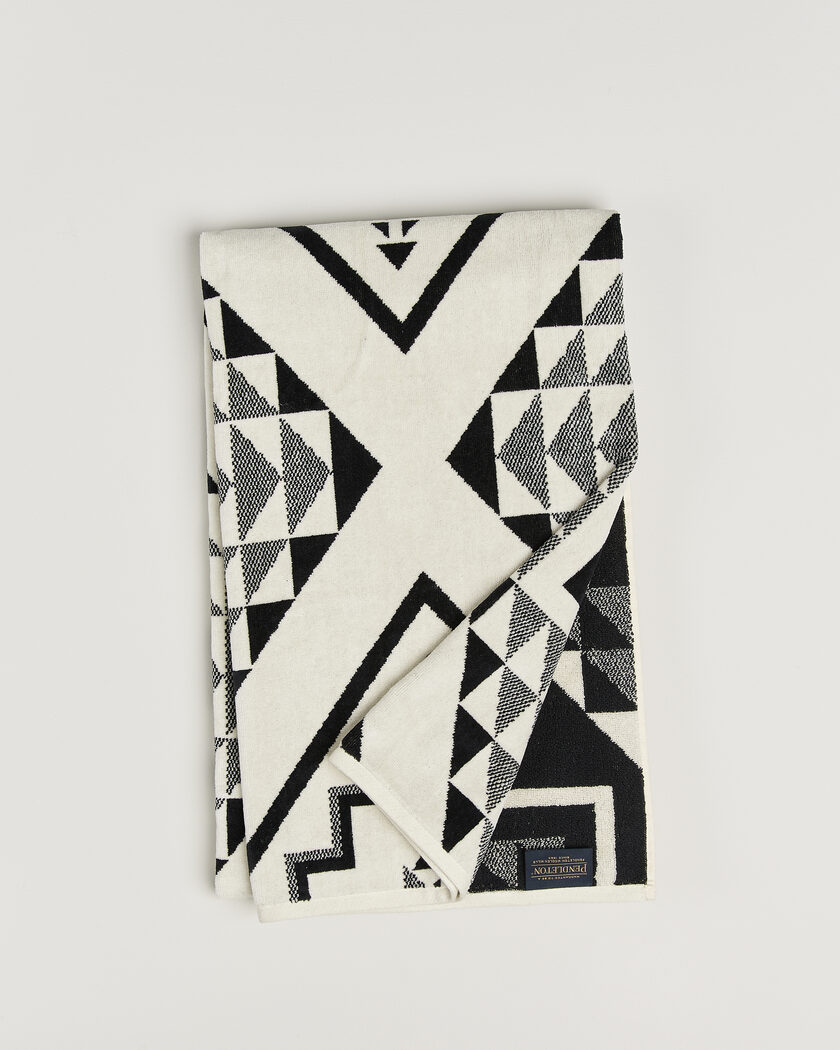 Pendleton Oversized Jacquard Spa Towel Oxbow – Blanc