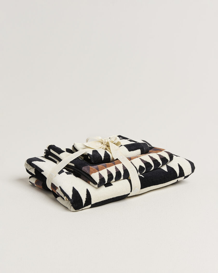 Pendleton 3-Piece Towel Set Spider Rock Black – Zwart