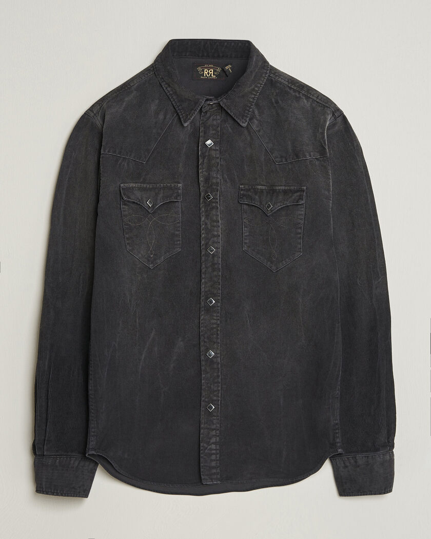 RRL Buffalo Western Shirt Black – Noir