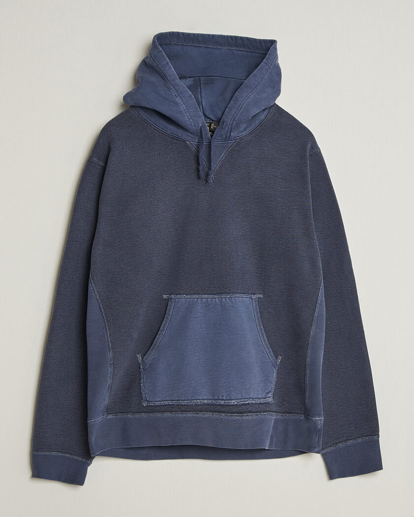 RRL Hooded Sweatshirt Navy – Blauw