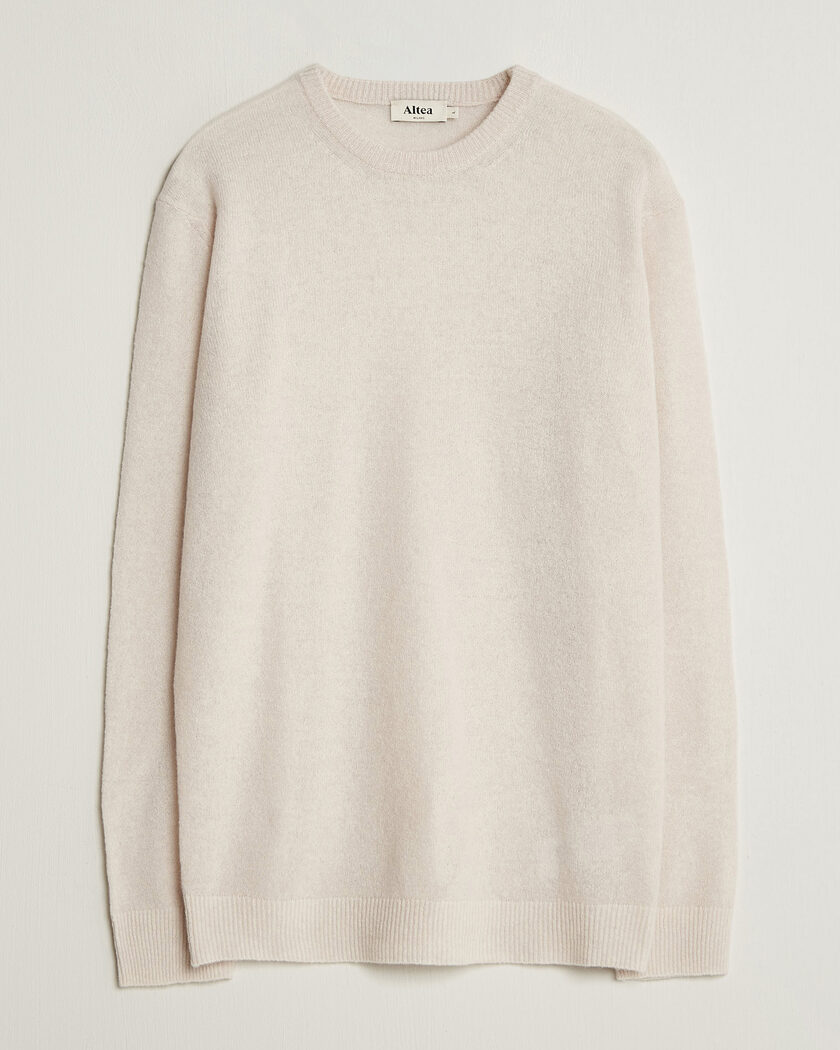Altea Cloud Cashmere Blend Sweater Latte – Blanc