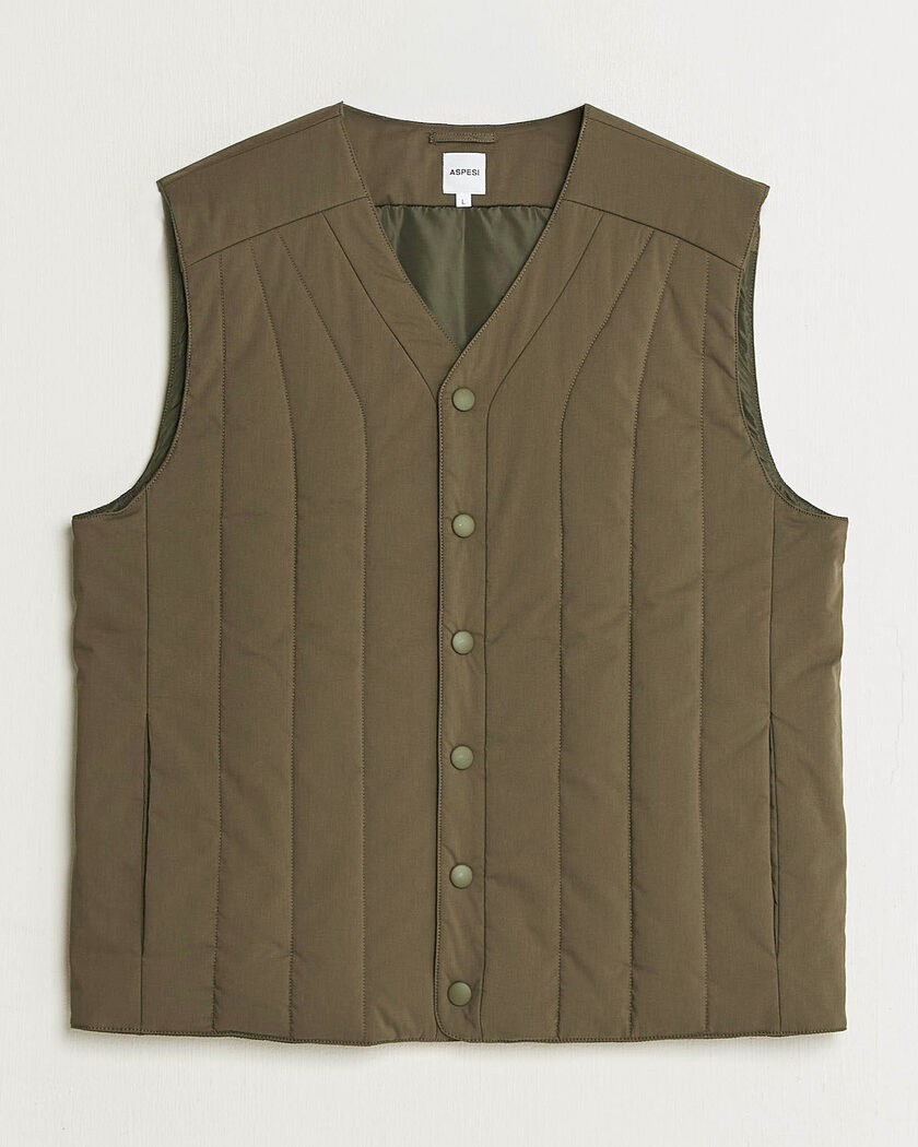 Aspesi Quilted Liner Military – Vert