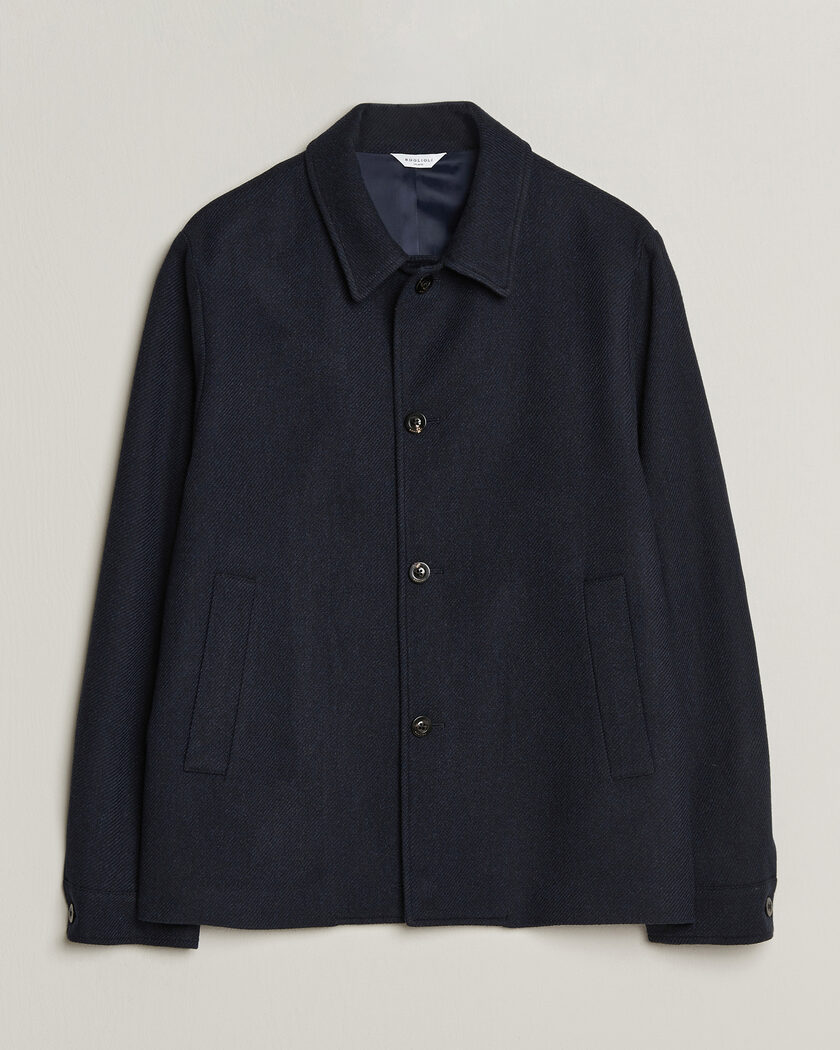 Boglioli Wool/Cashmere Solferino Jacket Navy – Bleu