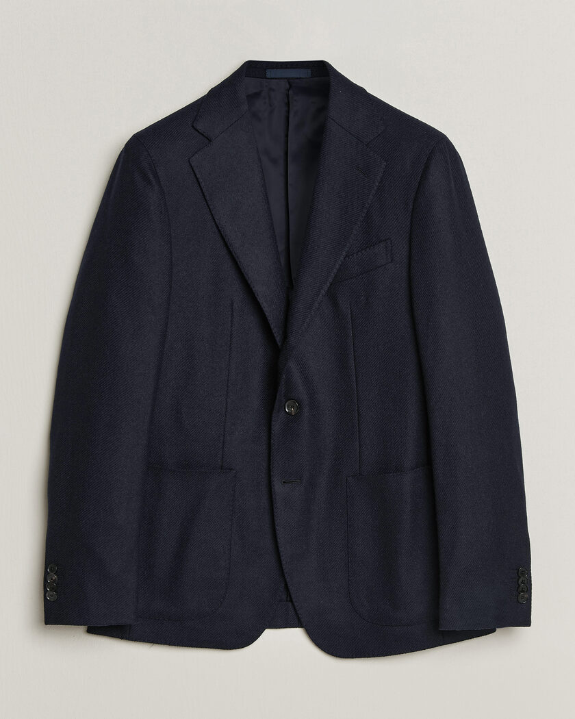 Caruso Aida Wool/Cashmere Blazer Navy – Bleu