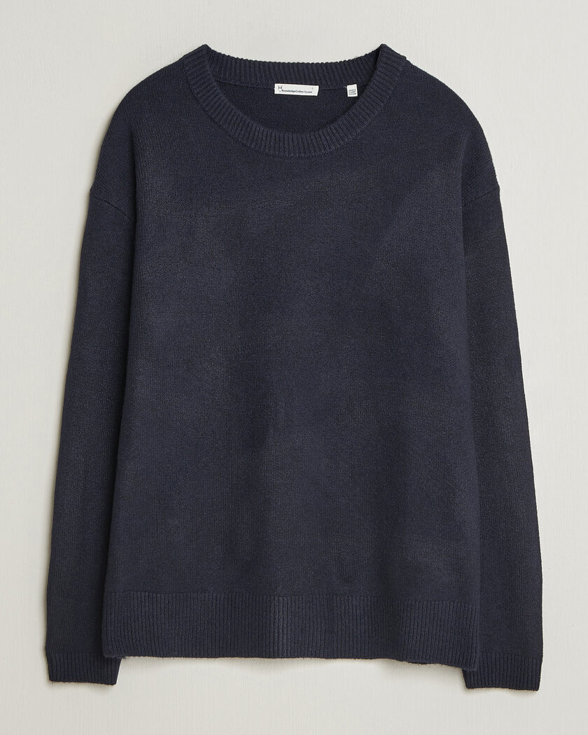 KnowledgeCotton Apparel Knitted Crewneck Night Sky – Bleu