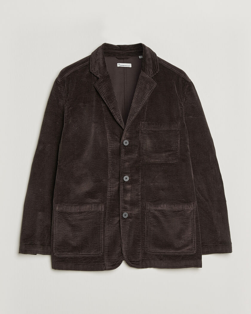 KnowledgeCotton Apparel Cotton Corduroy Blazer Chocolate – Bruin