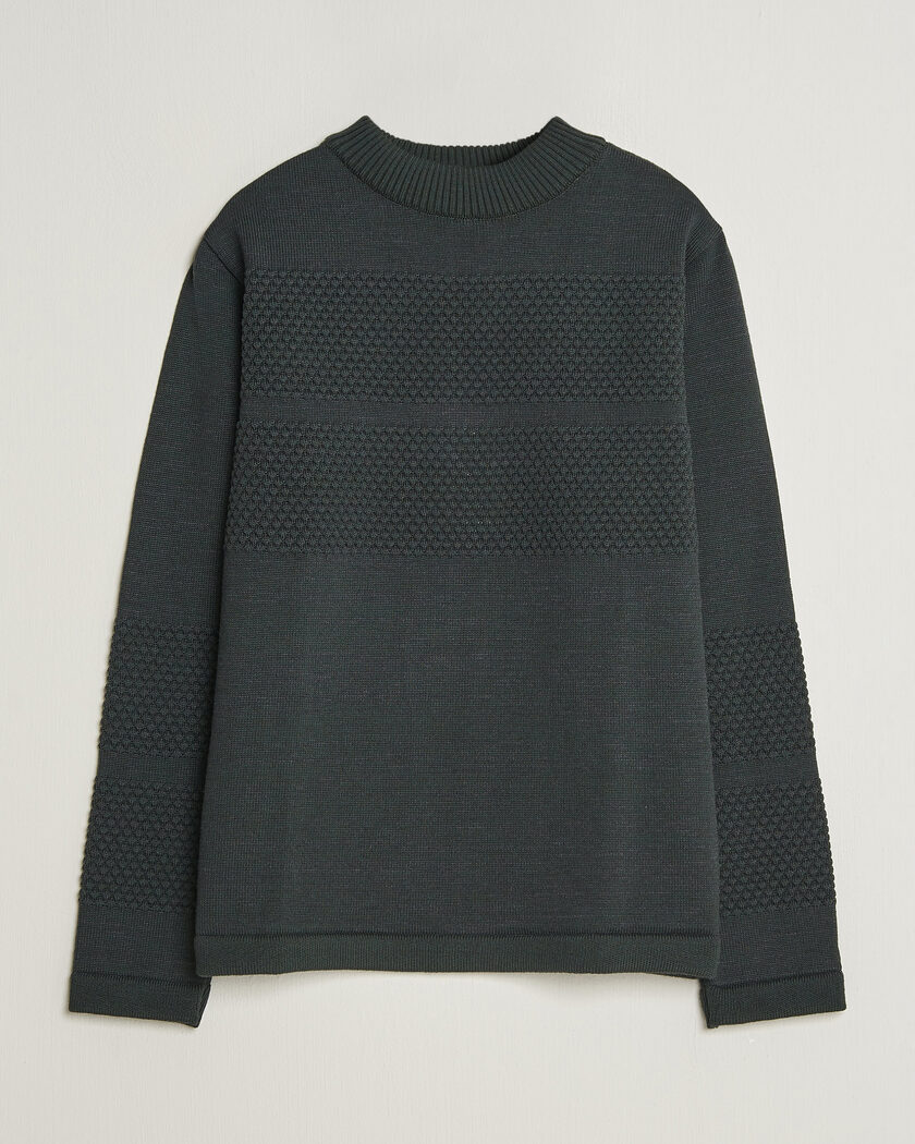 S.N.S. Herning Fisherman Mock Neck Terrain Green – Groen