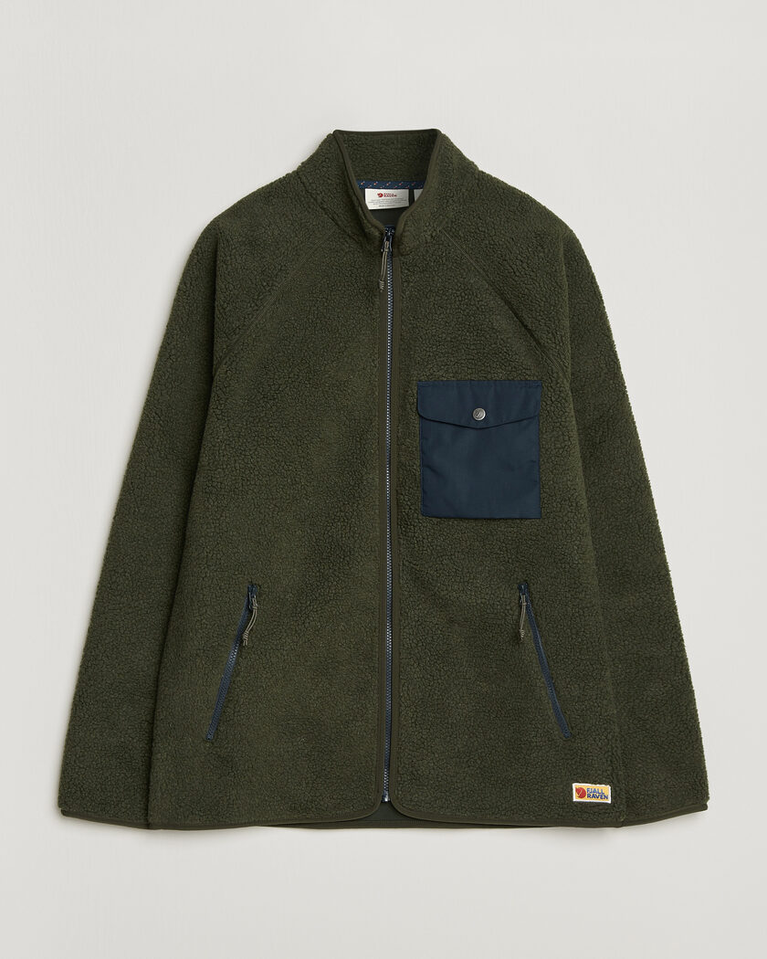  Fjällräven Vardag Pile Fleece Zip Jacket Deep Forest – Vert