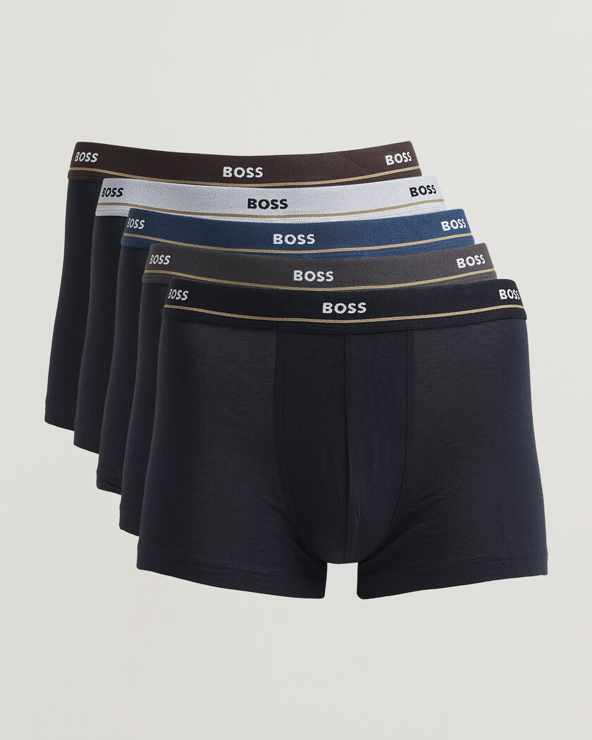 BOSS BLACK 5-Pack Trunk Open Blue – Blauw