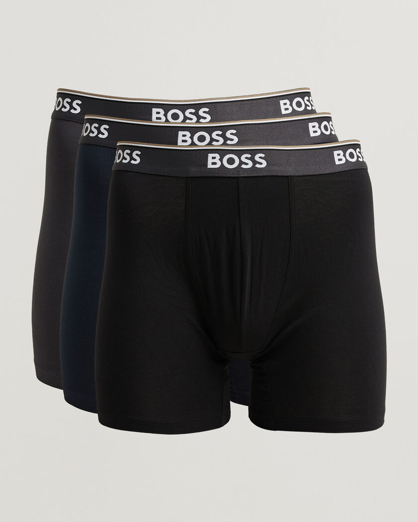 BOSS BLACK 3-Pack Long Leg Boxer Black/Navy/Grey – Multicolore