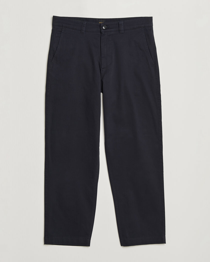 BOSS ORANGE Cotton Chino Dark Blue – Blauw