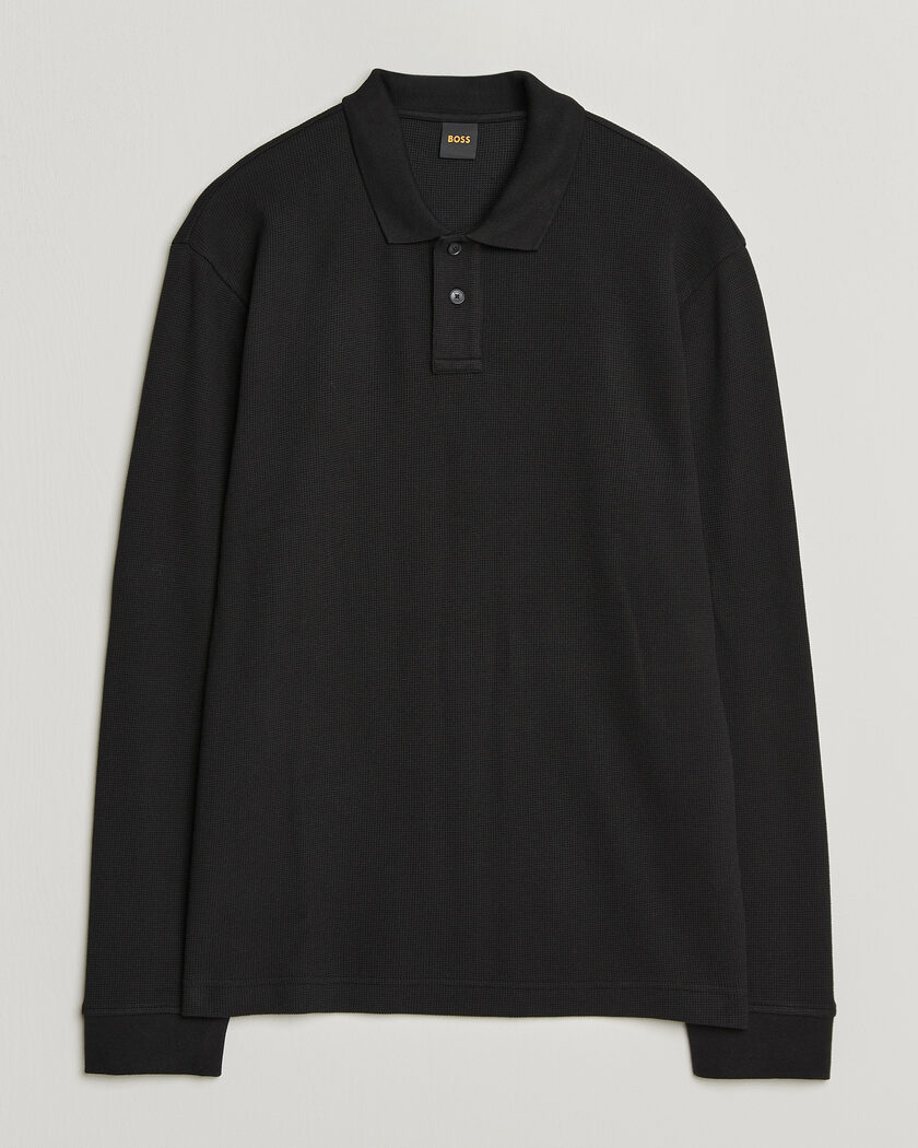 BOSS ORANGE Petempesto Polo Sweater Black – Zwart