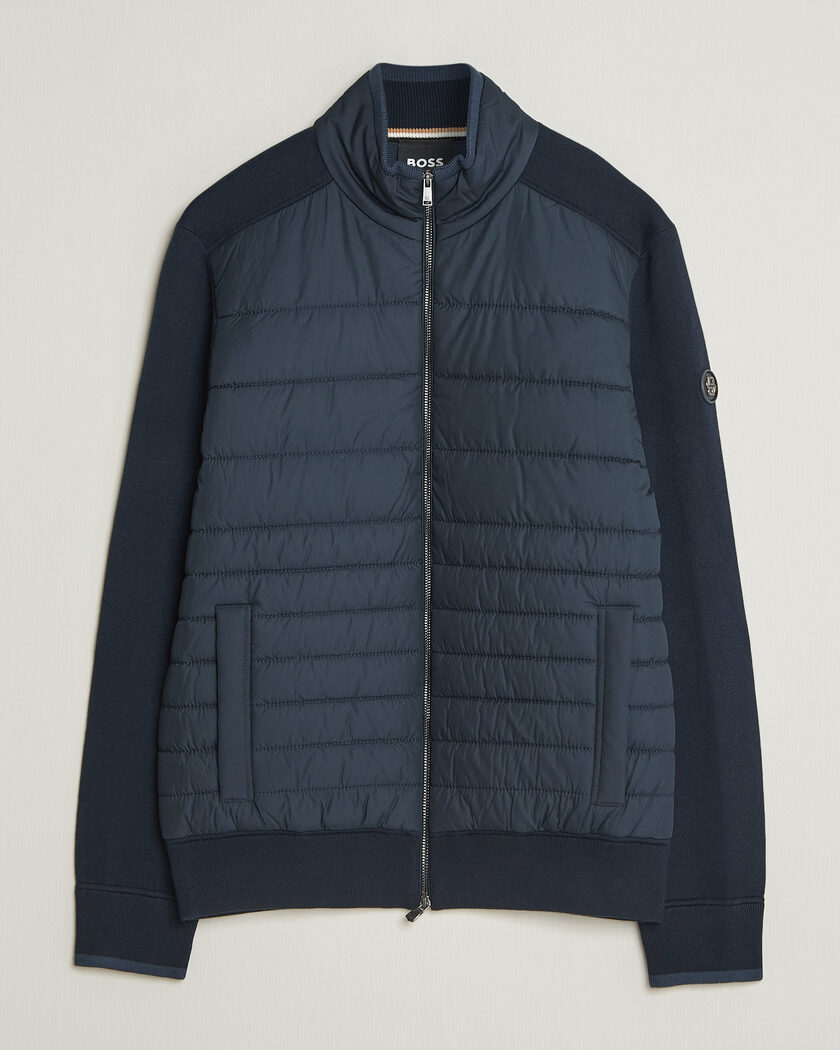 BOSS BLACK Facente Hybrid Jacket Dark Blue – Blauw