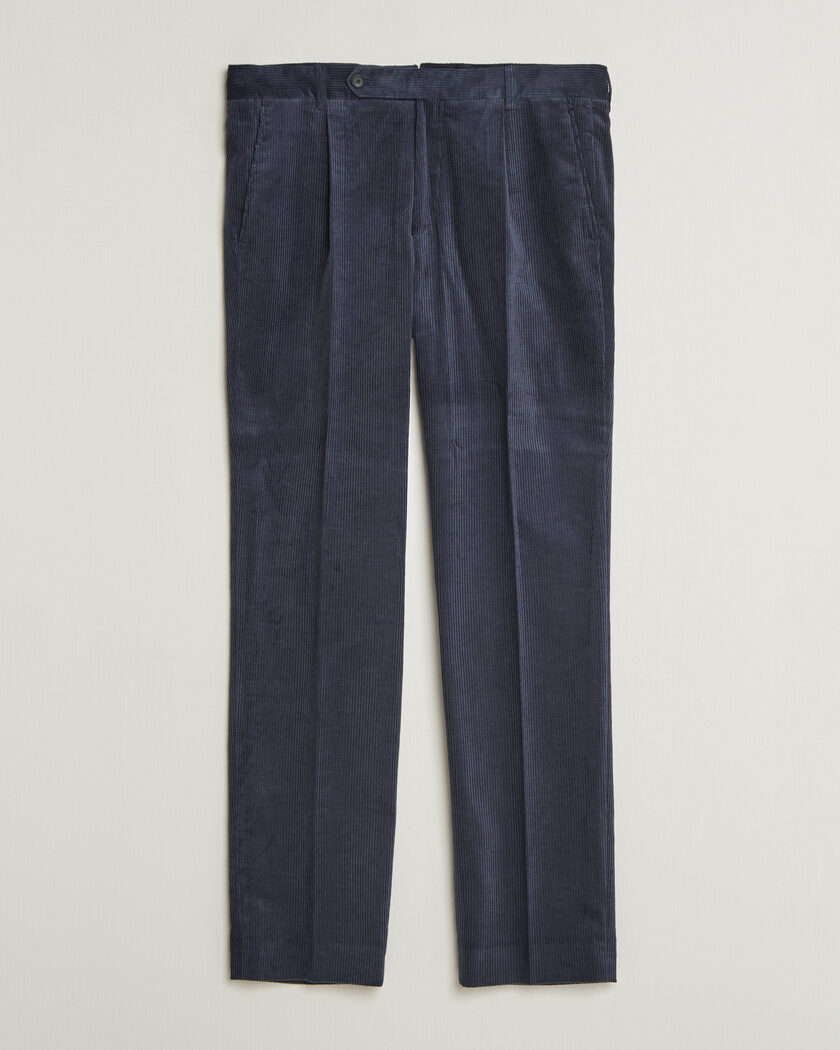BOSS BLACK Perino Corduroy Suit Trousers Open Blue – Bleu