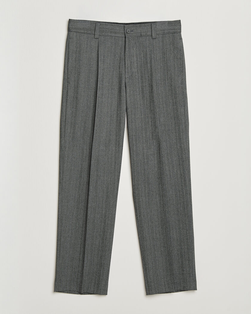 HUGO Flips Herringbone Suit Trousers Dark Grey – Gris