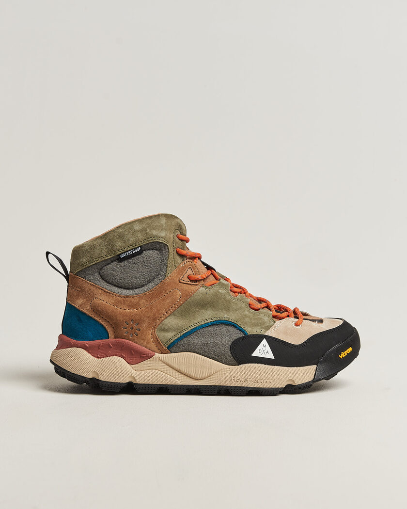 Flower Mountain Back Country Mid Suede/Leather Sneaker Multi – Grijs