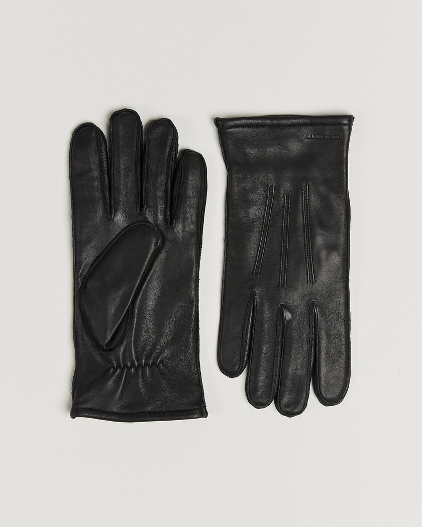 J.Lindeberg Milo Leather Glove Black – Zwart