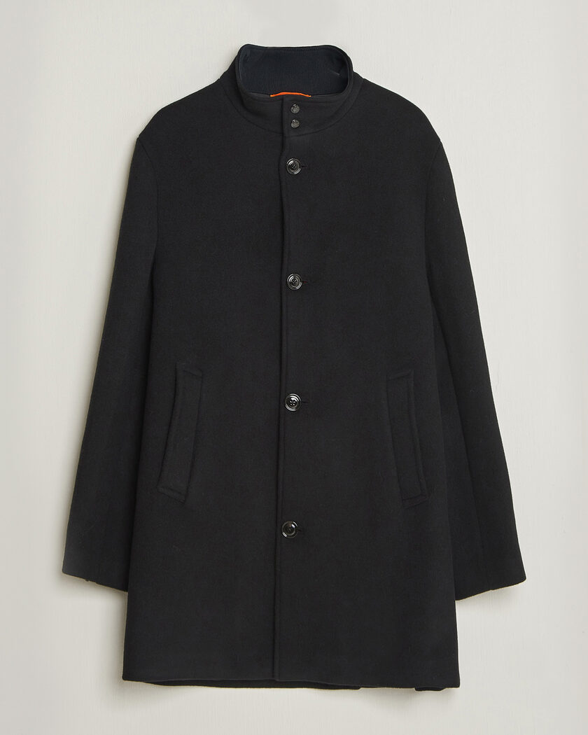 J.Lindeberg Lexon Wool Coat Black – Zwart