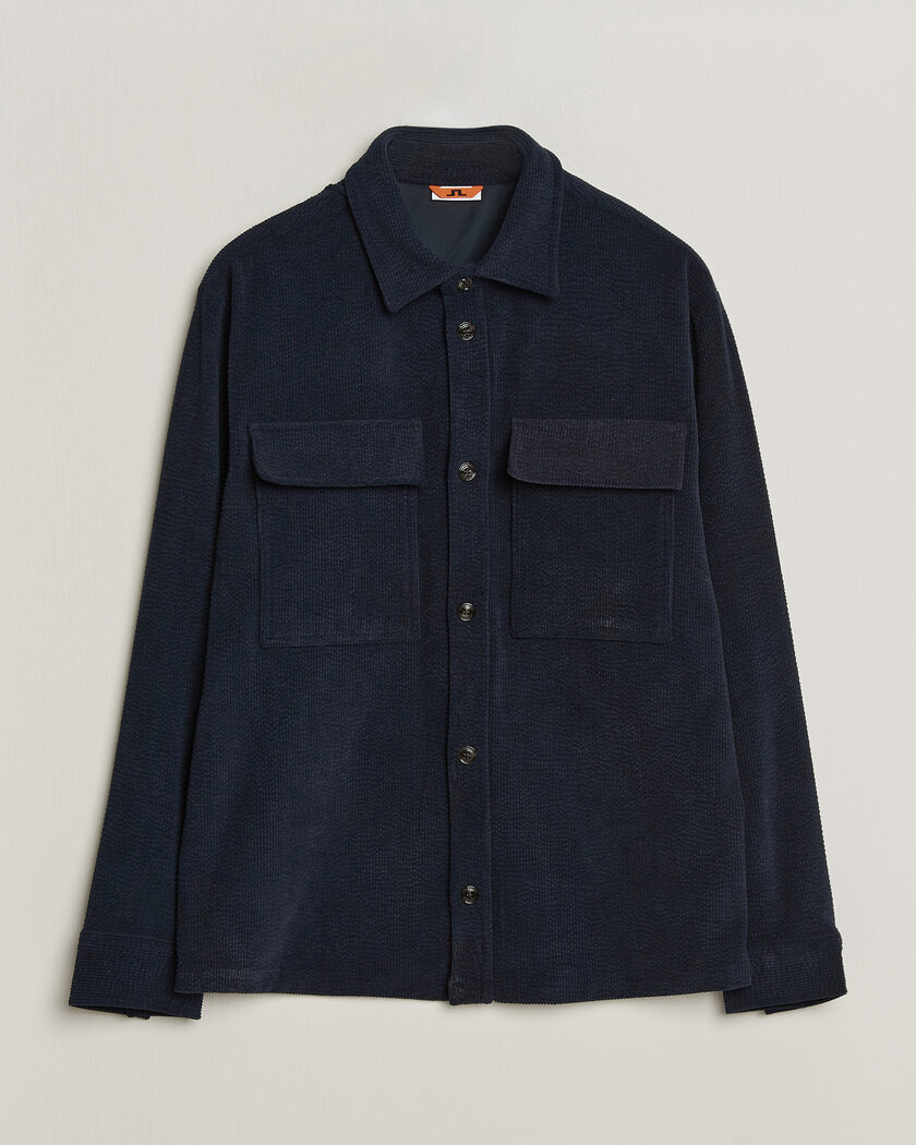 J.Lindeberg Finnigan Drape Cord Overshirt JL Navy – Blauw