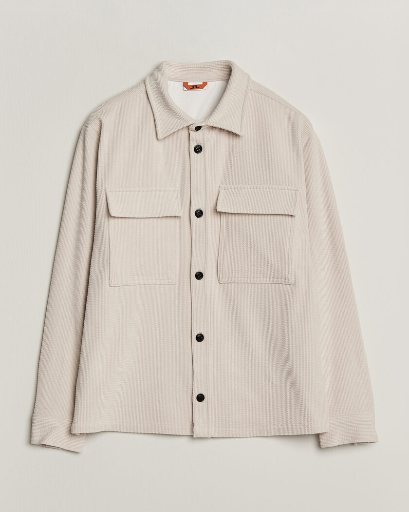 J.Lindeberg Finnigan Drape Cord Overshirt Moonbeam – Beige