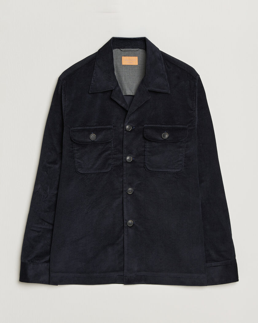 Grigio Corduroy Overshirt Navy – Bleu