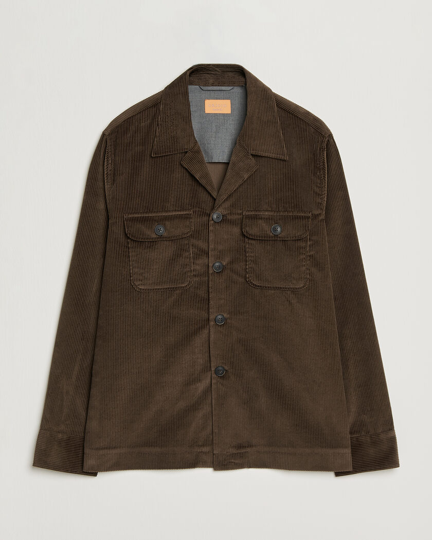 Grigio Corduroy Overshirt Dark Brown – Bruin