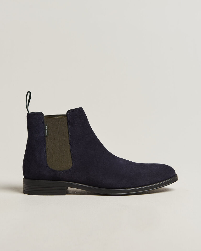 PS Paul Smith Augustus Suede Chelsea Boot Dark Navy – Bleu