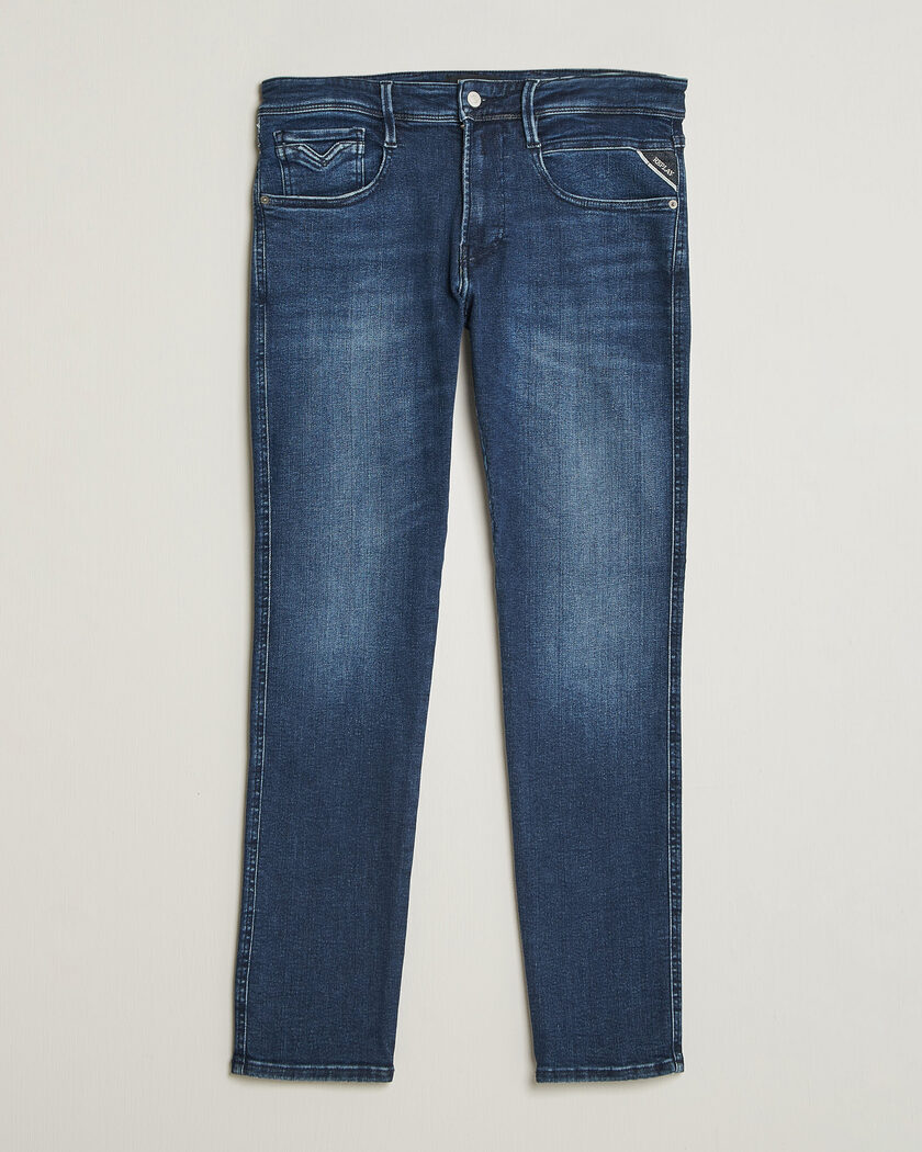 Replay Anbass Powerstretch Jeans Dark Blue – Bleu