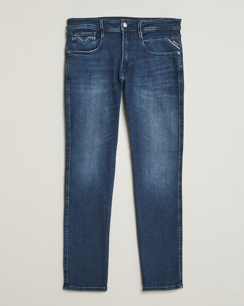 Replay Anbass Powerstretch Jeans Dark Blue – Bleu