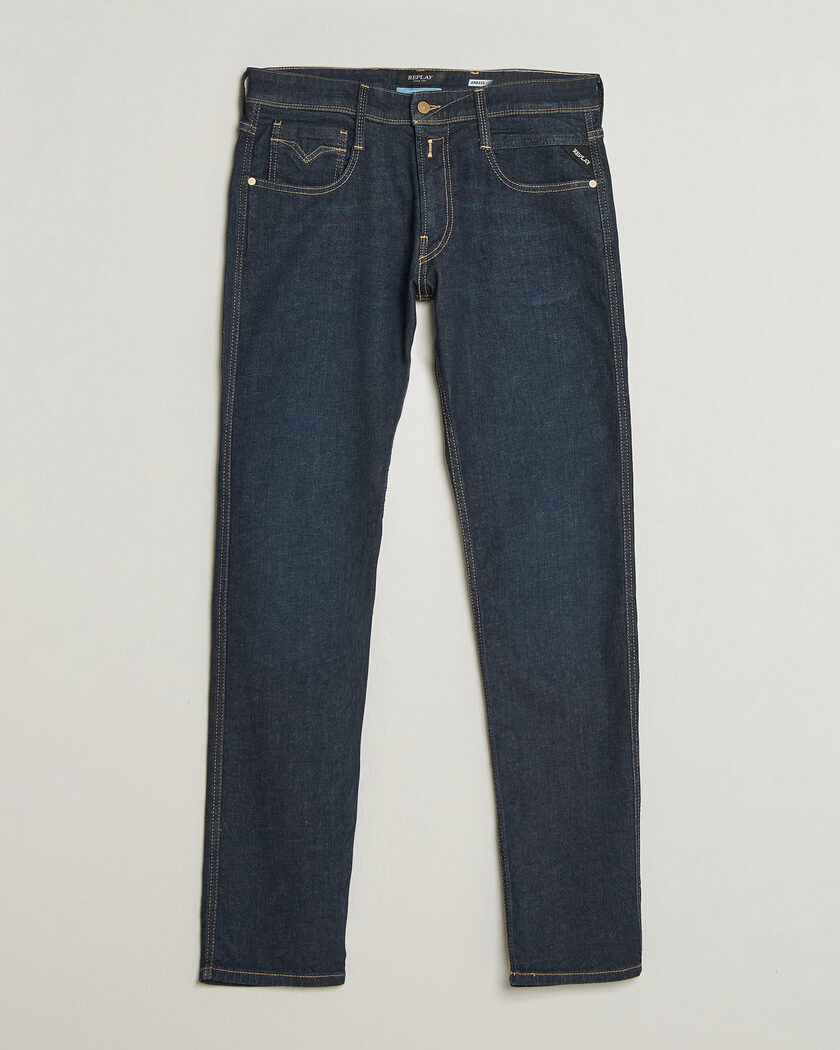 Replay Anbass Super Stretch DNA Jeans Dark Blue – Bleu