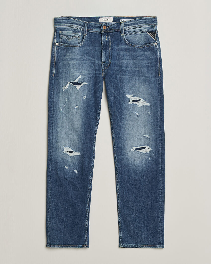 Replay Rocco Comfort Fit Super Stretch DNA Jeans Medium Blue – Bleu
