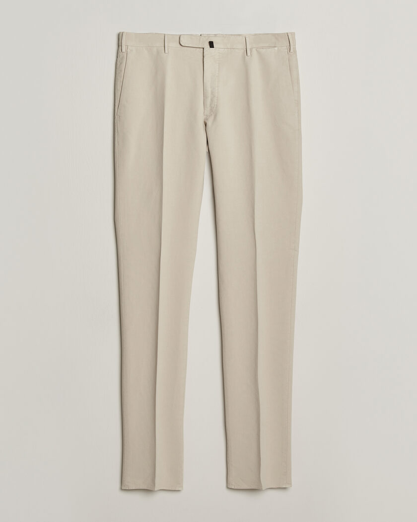 Incotex Slim Fit Soft Cotton Stretch Chinos Off White – Wit