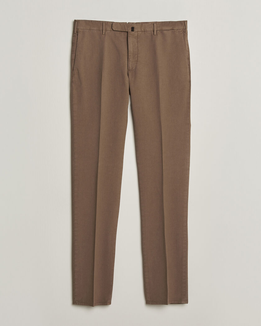 Incotex Slim Fit Soft Cotton Stretch Chinos Taupe – Beige
