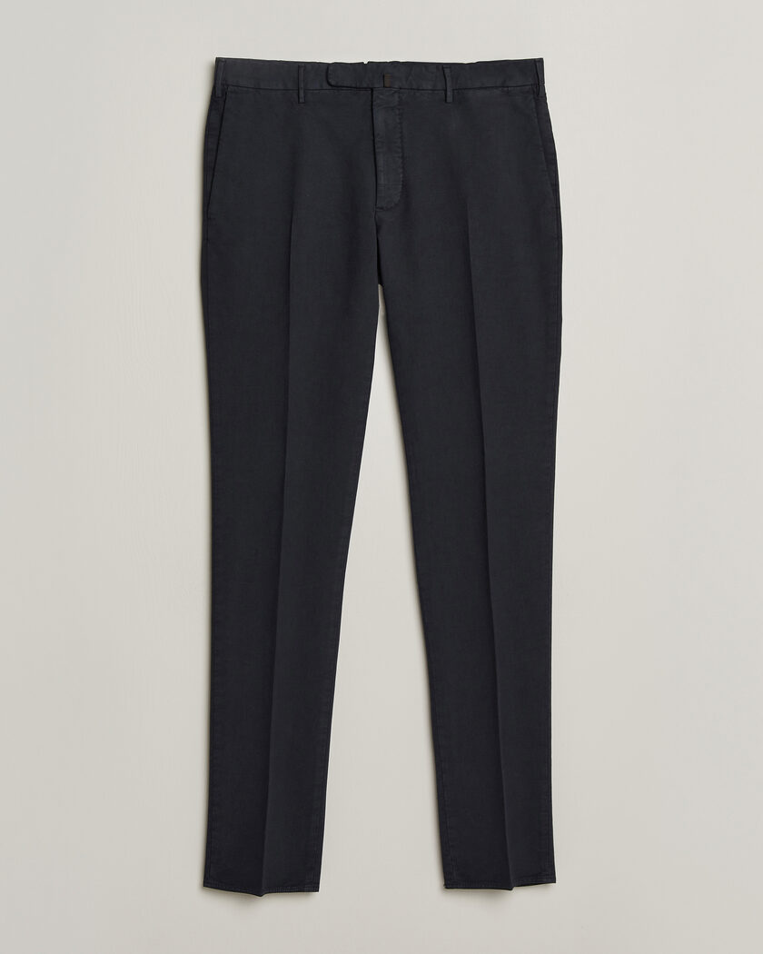 Incotex Slim Fit Soft Cotton Stretch Chinos Navy – Blauw