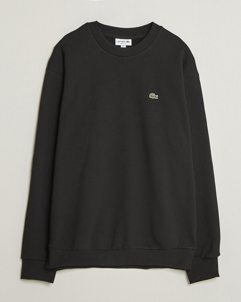 Lacoste Crew Neck Sweatshirt Black – Zwart