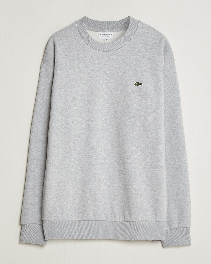 Lacoste Crew Neck Sweatshirt Silver Chine – Grijs