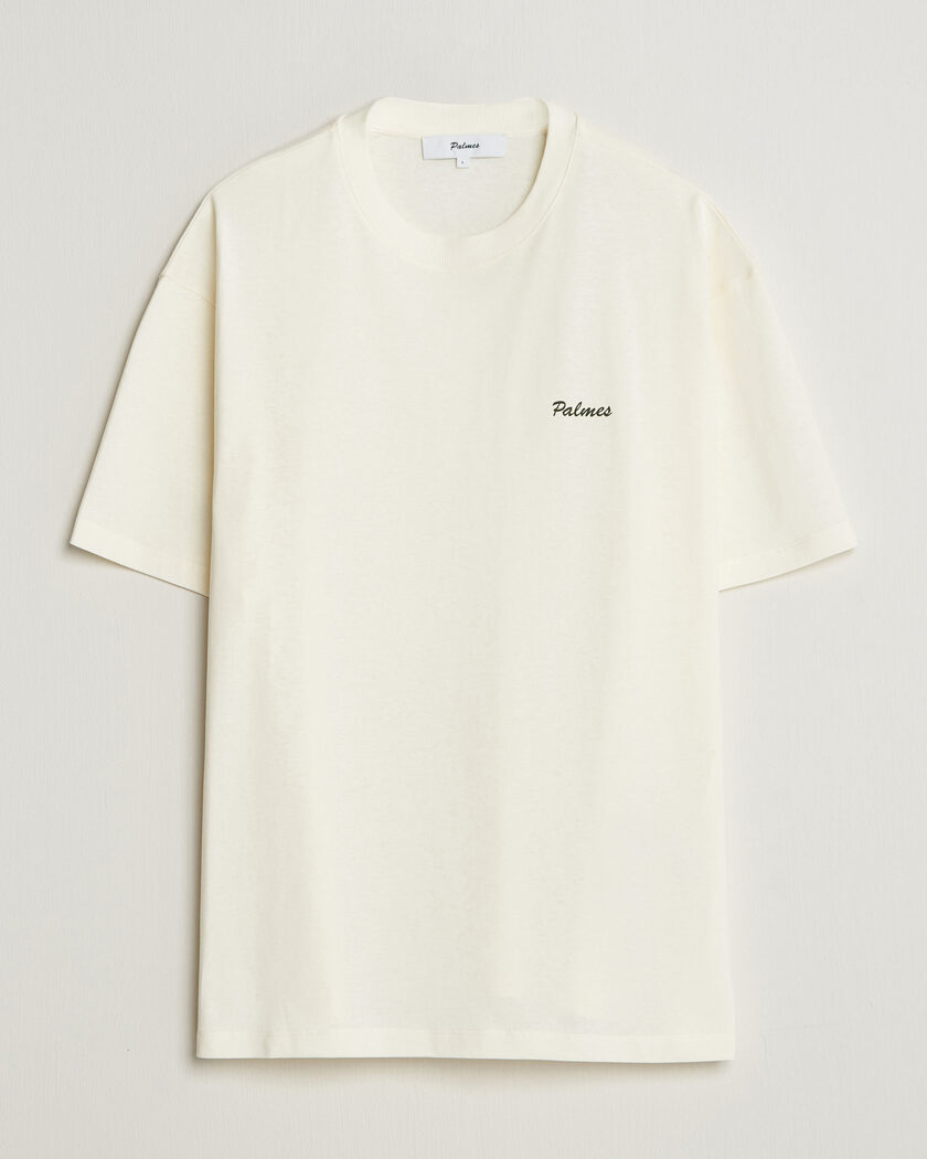 Palmes Logo T-Shirt Off White – Blanc