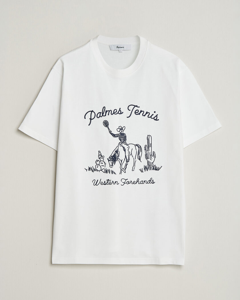 Palmes Western T-Shirt White – Wit